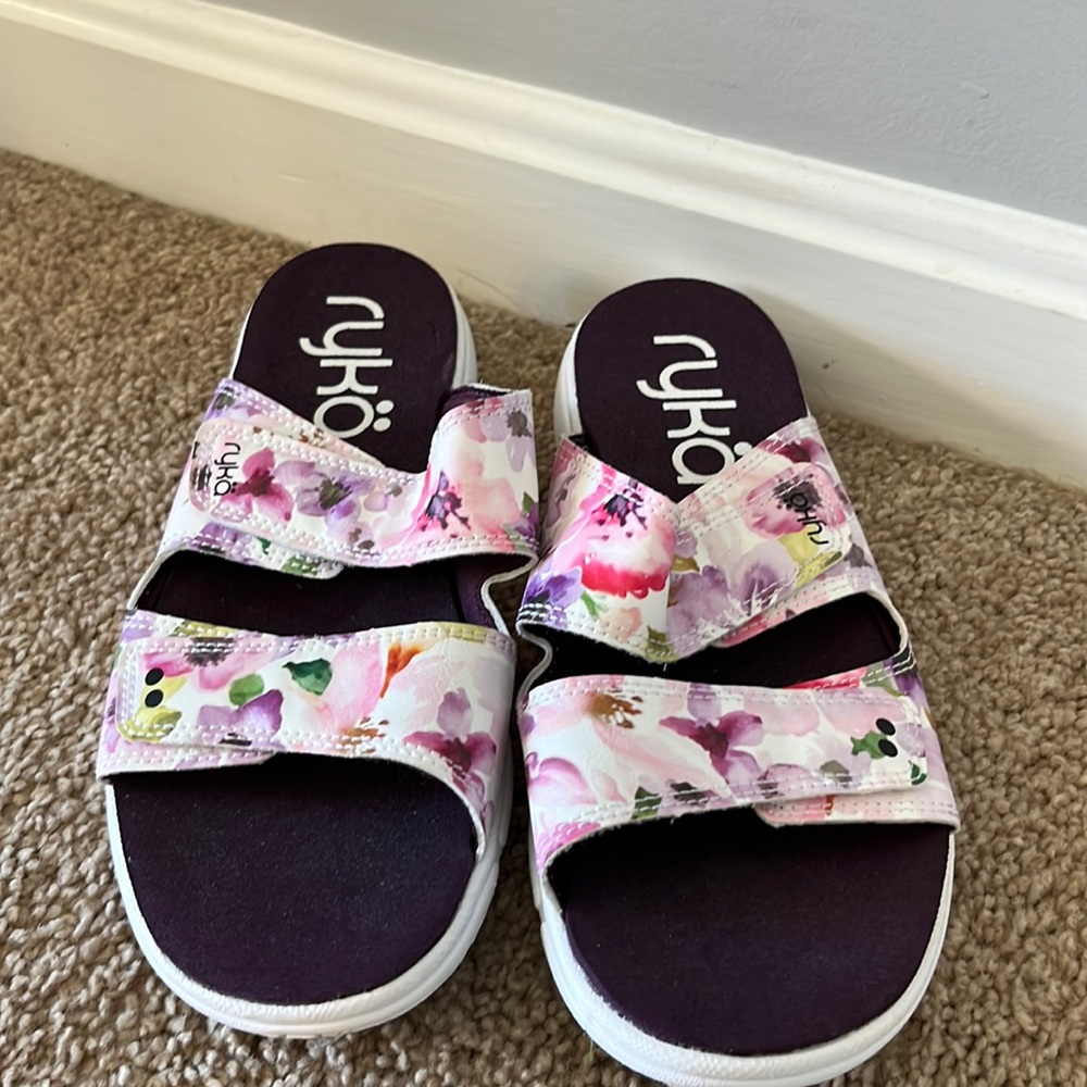 Ryka Floral Print Marilyn Sandals Size 7M